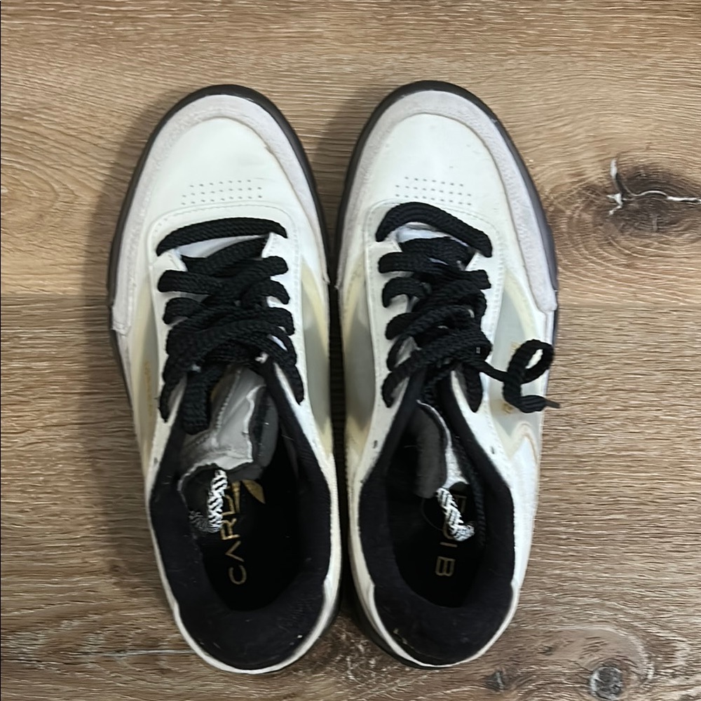 Platform Reebok Cardi B Colab Sneakers - White and Black